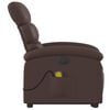 vidaXL massagestol med l&oslash;ftefunktion kunstl&aelig;der brun