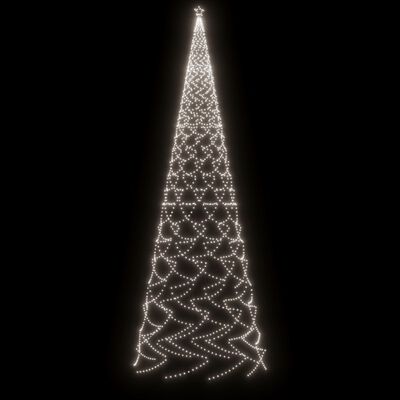 vidaXL juletræ med spyd 3000 LED'er 800 cm koldt hvidt lys