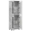 vidaXL Highboard FLORIN Beton Gr&aring; 60 x 35 x 182 cm Konstrueret tr&aelig;