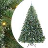 vidaXL Kunstigt juletr&aelig; med 300 LED'er Gr&oslash;n 240 cm PE og PVC