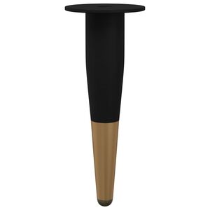 vidaXL M&oslash;belben 2 pcs Sort og Guld &Oslash; 40 x 98 mm Jern