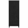 vidaXL Highboard med skuffe Sort eg 69,5 x 34 x 180 cm Konstrueret tr&aelig;