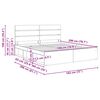 vidaXL Sengestel med hovedg&aelig;rde Beton 180 x 200 cm Massiv fyrretr&aelig;
