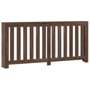 vidaXL radiatorskjuler 175x20x82 cm konstrueret tr&aelig; brun egetr&aelig;sfarvet