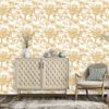 DUTCH WALLCOVERINGS tapet Kidatu okker og hvid