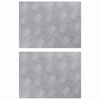 vidaXL Trappe Tread 2 stk. 40 x 30 cm S&oslash;lv Aluminium Rektangul&aelig;r