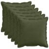 vidaXL Pudebetr&aelig;k 6 stk. HOUTEN Gr&oslash;n 40 x 40 cm cordfl&oslash;jl