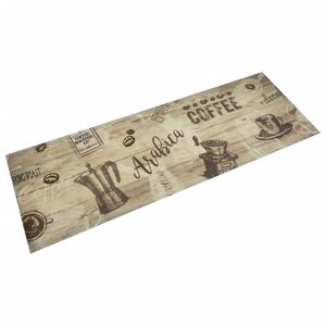 vidaXL vaskbar k&oslash;kkenm&aring;tte 60x180 cm kaffetryk brun