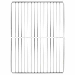 vidaXL Grillrist S&oslash;lv 40 x 30 cm Rustfrit st&aring;l
