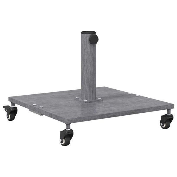 vidaXL Parasolfod Mørk grå trælook 45 x 45 x 31,5 cm