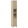 vidaXL badev&aelig;relsesskab 30x30x183,5 cm konstrueret tr&aelig; sonoma-eg