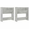 vidaXL v&aelig;gh&aelig;ngt skoskab 2 stk. 60x18x60 cm konstrueret tr&aelig; betongr&aring;