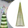 vidaXL LED-juletr&aelig; 688 LED'er 300 cm farverigt lys
