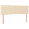 vidaXL kontinentalseng med madras 140x190 cm stof cremefarvet