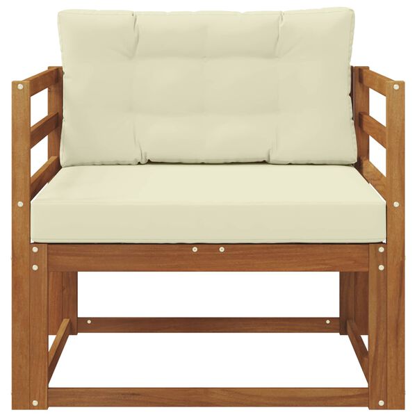 vidaXL Udend&oslash;rs Mellem Sofa Massivt Akacietr&aelig; Naturfarvet