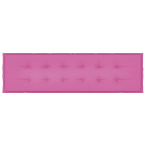 vidaXL Havebænkpude Lyserød 180 x 50 x 4 cm Oxford stof