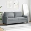 vidaXL 2-personers sofa 140 cm stof lysegr&aring;
