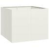 vidaXL plantekasse 100x100x80 cm st&aring;l hvid