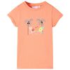vidaXL T-shirt til b&oslash;rn str. 128 ferskenfarvet