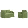vidaXL Sofa 2 pcs Lys gr&oslash;n 138 x 78 x 80 cm Fl&oslash;jl