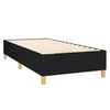 vidaXL Boxspring sengeramme Sort 100x200 cm Stof