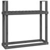 vidaXL br&aelig;ndestativ 1110x35x108,5 cm massivt fyrretr&aelig; gr&aring;