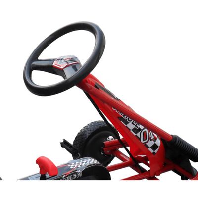 vidaXL pedal-gokart til børn rød