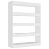 vidaXL bogreol/rumdeler 100x30x135 cm fyrretr&aelig; hvid