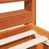 vidaXL sengeramme uden madras 75x190 cm massivt fyrretr&aelig; gyldenbrun