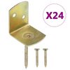 vidaXL beslag til hegnspanel 24 stk. L-formet galvaniseret metal