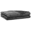 vidaXL V&aelig;gtet t&aelig;ppe Antracit 138 x 200 cm 6 kg 100% Bomuld 205T