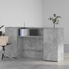 vidaXL receptionsskranke 200x50x103,5 cm konstrueret tr&aelig; beton gr&aring;