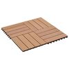 vidaXL Terrasse Flise 11 pcs Teaktr&aelig; 30 x 30 cm WPC