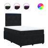 vidaXL kontinentalseng med madras 120x190 cm velour sort