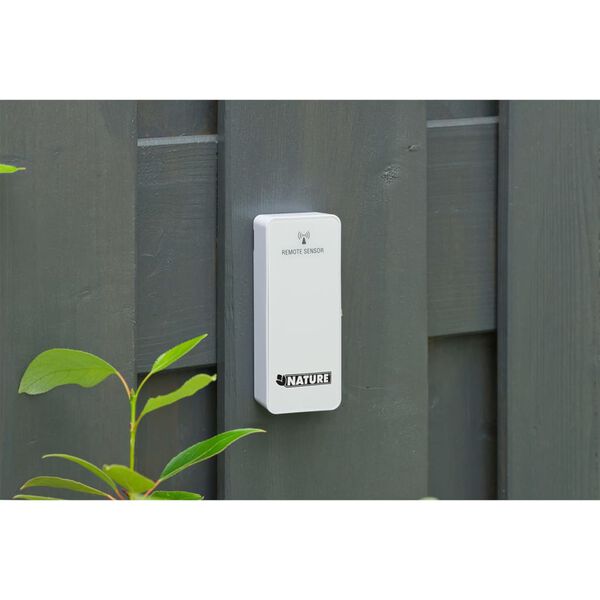 Nature digital vejrstation H14x8,5x3 cm hvid
