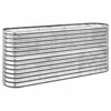 vidaXL plantekasse 152x40x68 cm galvaniseret st&aring;l s&oslash;lvfarvet