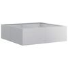 vidaXL plantekasse 100x100x30 cm galvaniseret st&aring;l