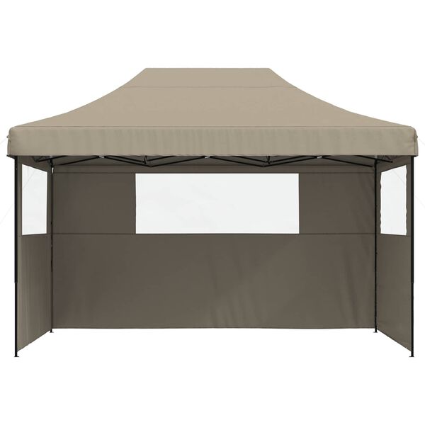vidaXL Party Tent Gr&aring;brun 279 x 410 x 315 cm Oxford stof