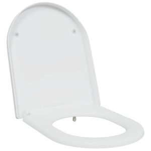 vidaXL Toilet s&aelig;de Hvid 49 x 36 x 4 cm Duroplast