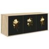 vidaXL V&aelig;gh&aelig;ngt TV Skab BREMEN 102 x 33 x 40 cm Sonoma-eg