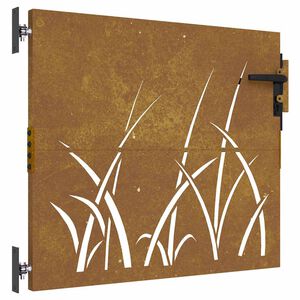 vidaXL havel&aring;ge 85x75 cm cortenst&aring;l gr&aelig;sdesign