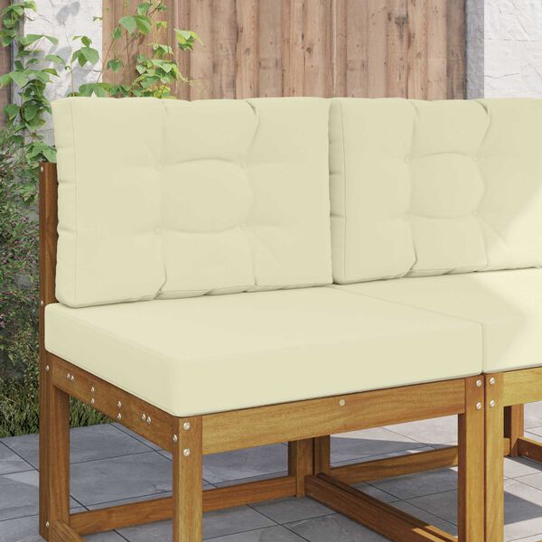 vidaXL Udend&oslash;rs Sofa Pude 2 pcs Creme Polyester