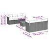 vidaXL sofaes&aelig;t til haven 7 dele med hynder polyrattan gr&aring;