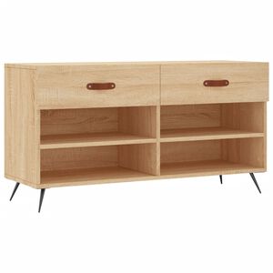 vidaXL skob&aelig;nk 102x35x55 cm konstrueret tr&aelig; sonoma-eg