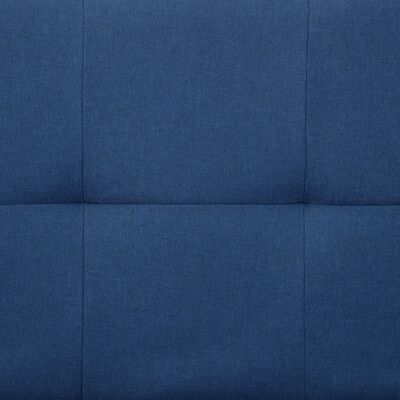 vidaXL sovesofa med 2 puder polyester blå