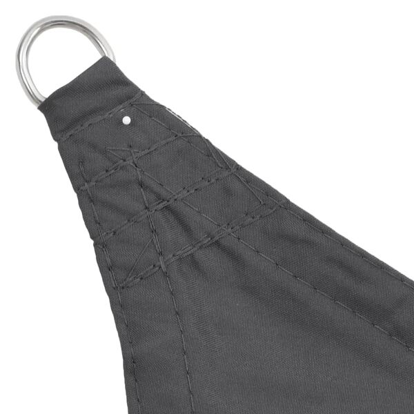 vidaXL solsejl Oxfordstof trekantet 5 x 5 x 5 m antracitgrå