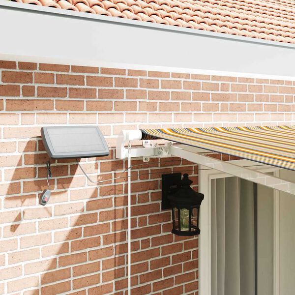 vidaXL Utr&aelig;kkelig Markise Flerfarvet 400 &times; 300 cm Stof og st&aring;l