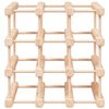 vidaXL vinreol til 12 flasker 36x23x36 cm massivt fyrretræ