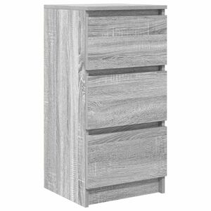 vidaXL sk&aelig;nk 37,5x35x76 cm konstrueret tr&aelig; gr&aring; sonoma-eg