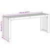 vidaXL b&aelig;nk Olie Naturlig 110 x 30 x 45 cm Massiv Teaktr&aelig;